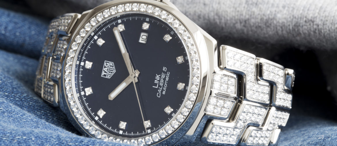 tag heuer link diamonds