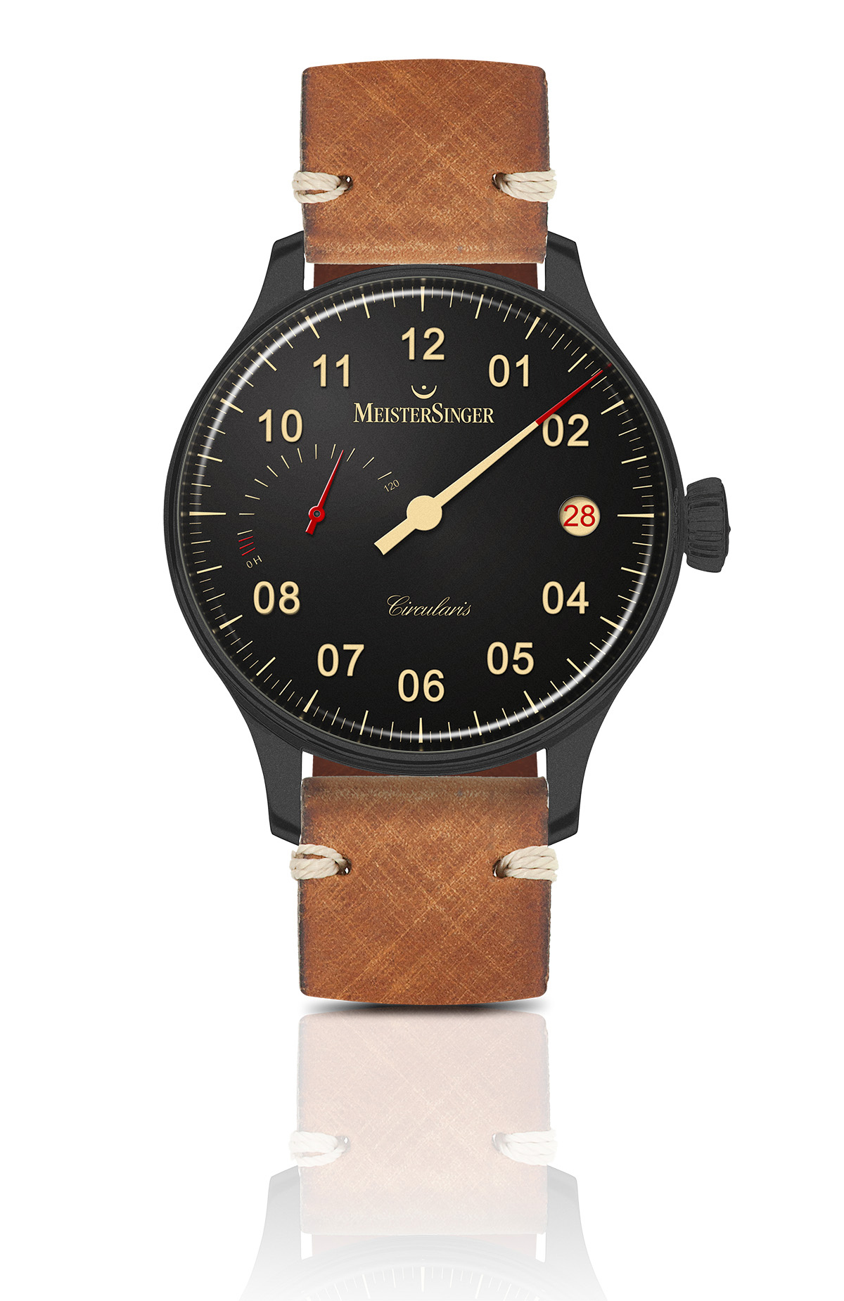 Meistersinger Circularis Power Reserve Black Line